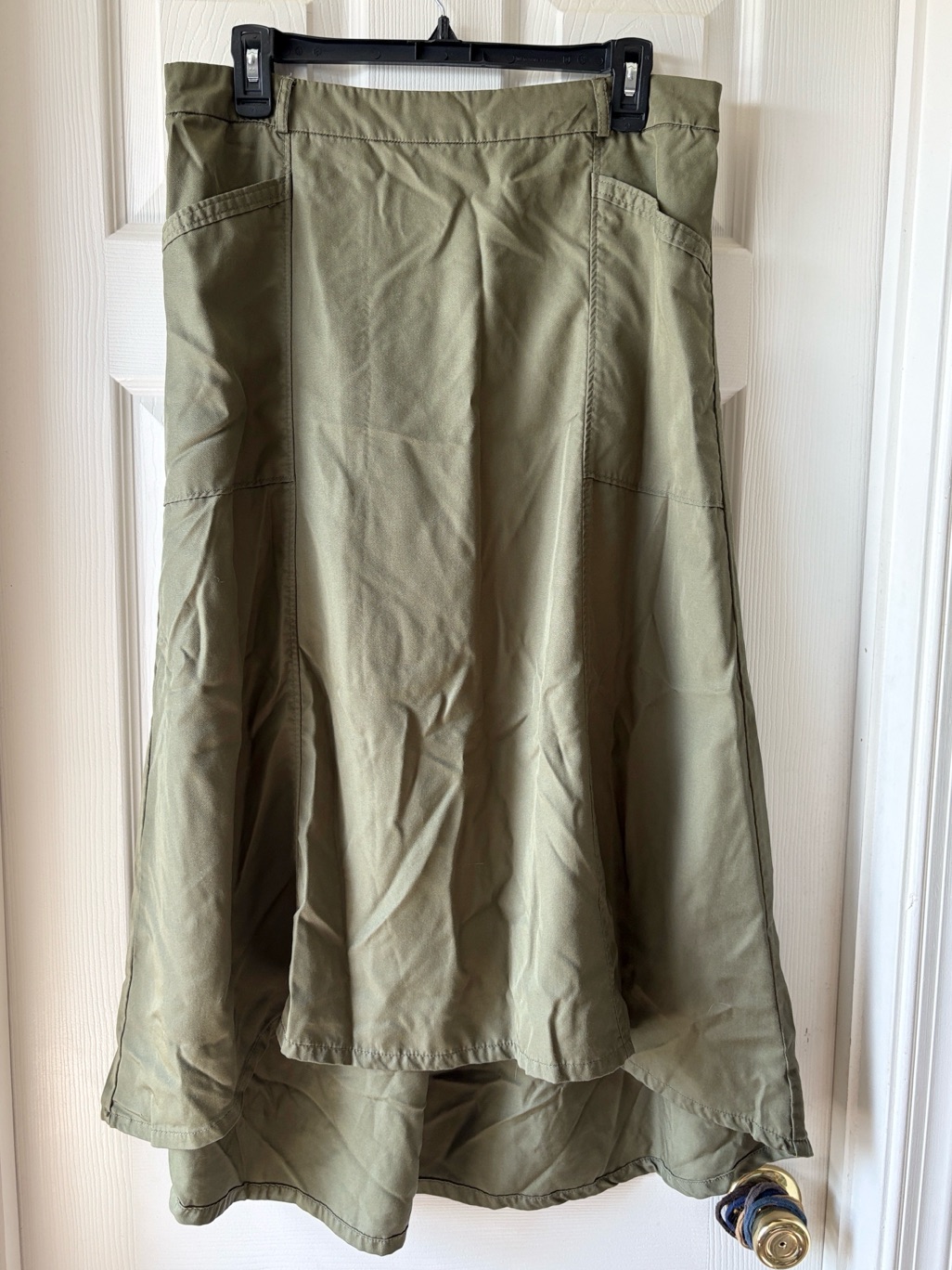 Westport 1962 Olive High-Low A-Line Skirt